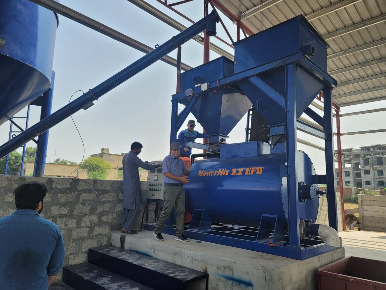 Batching and mixing line