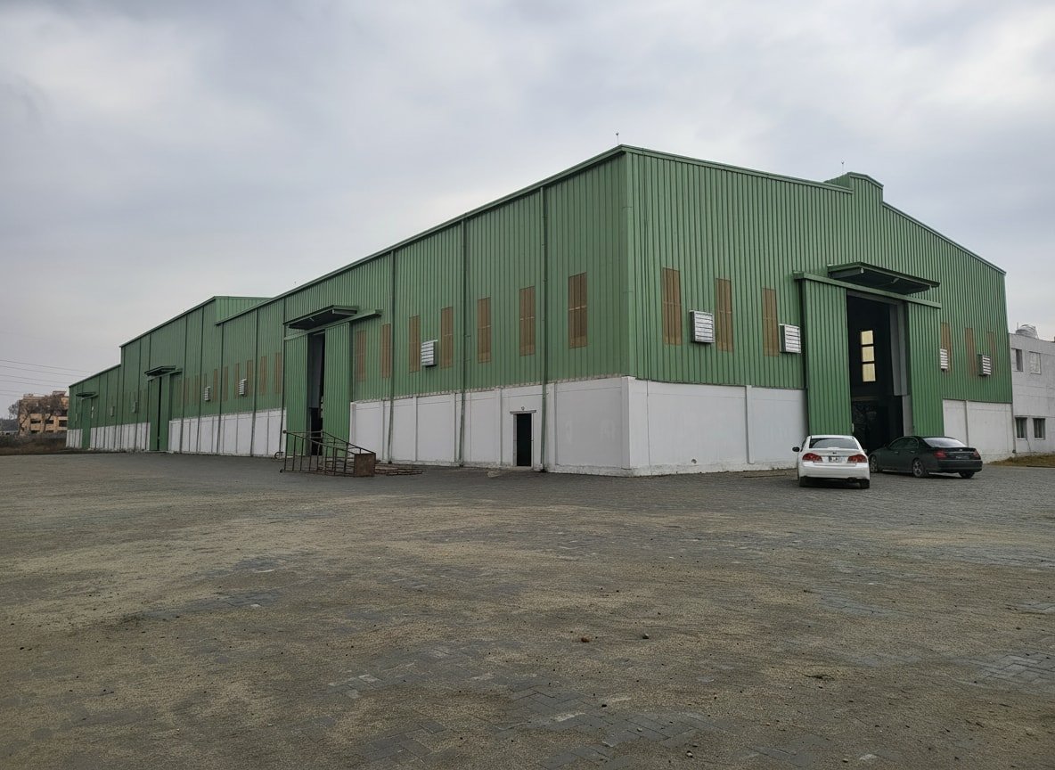 Multi-bay defence facility exterior